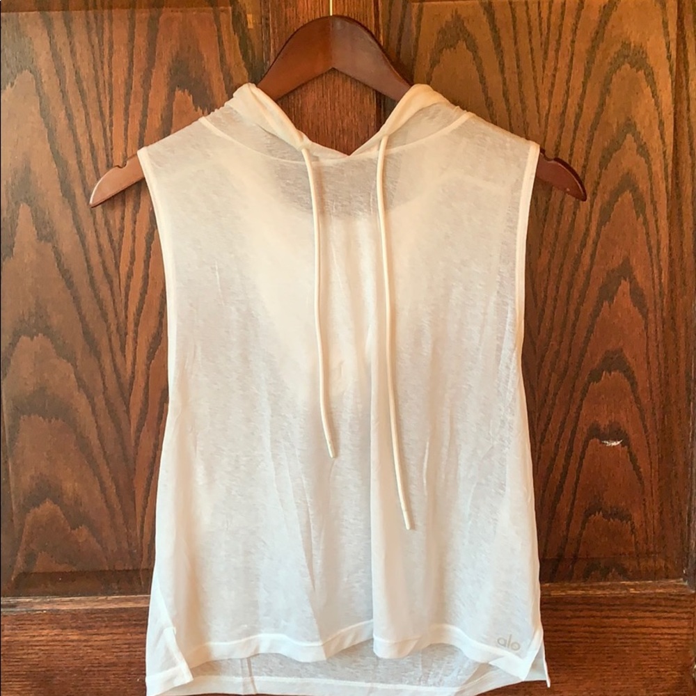 Alo see-through sleeveless pullover